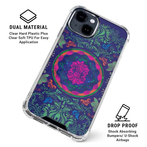 Ornate Swirls iPhone 15 Clear Case